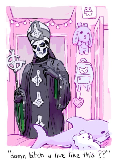 elyforgotagain's tweet photo. secondo emeritus from the band ghost my beloved https://t.co/TbWZTvnf41