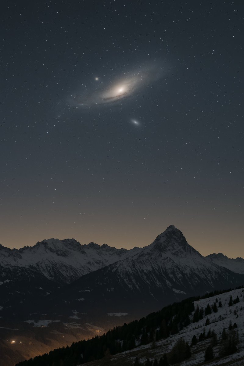 Alpler’in Üzerinde Andromeda Galaksisi!
