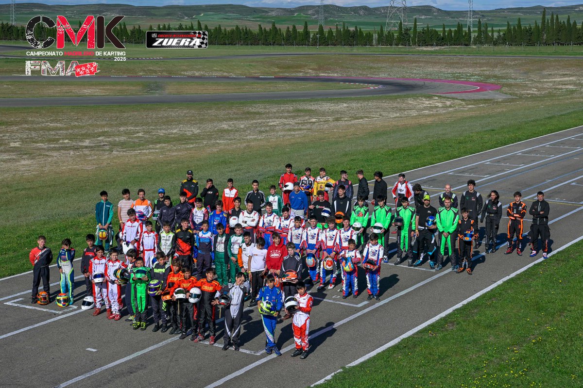 Cerramos la semana en Madrid con la foto de grupo de nuestra última prueba, CMK Circuito Zuera.