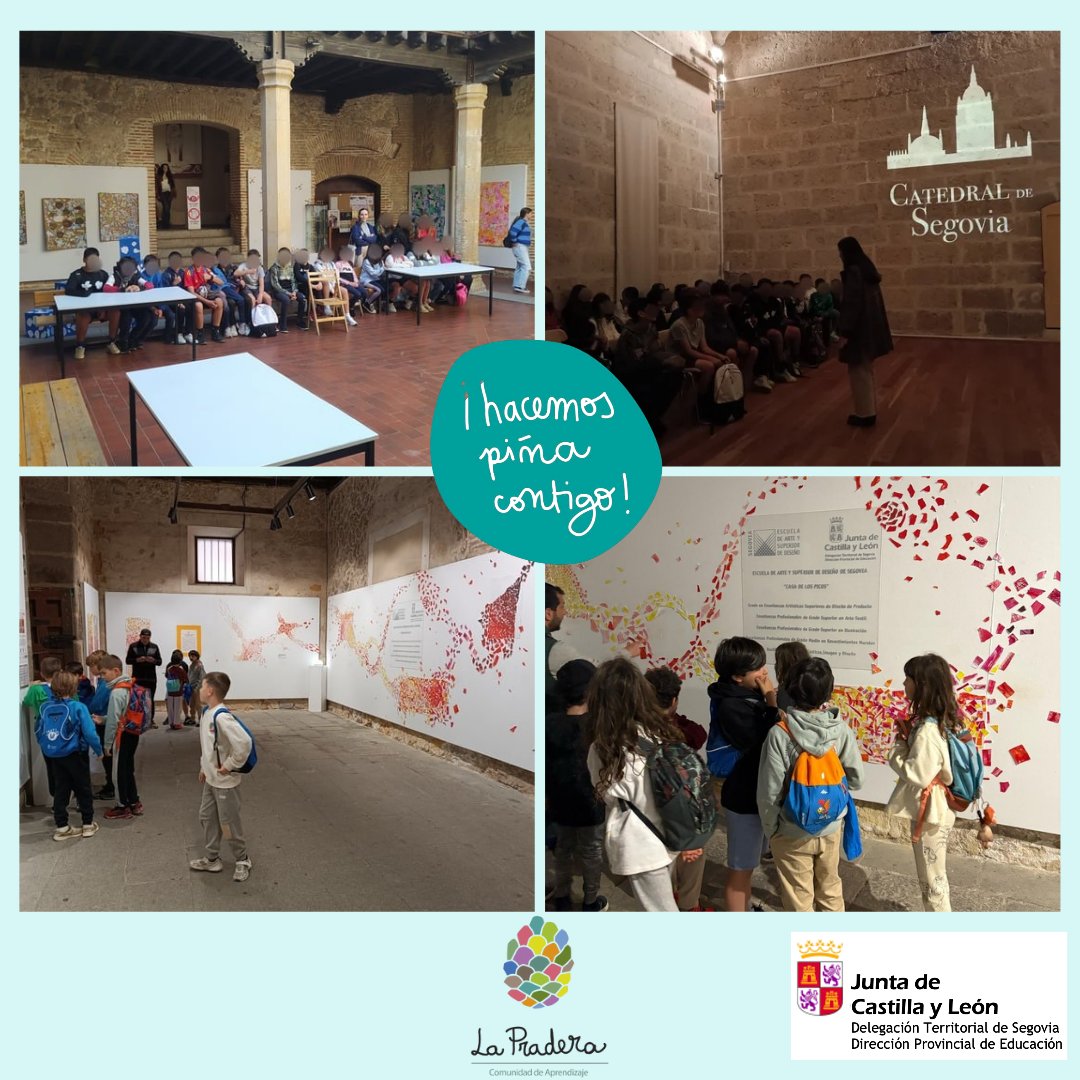 Hoy los alumnos de 3° a 6° hemos ido a Segovia a ver la exposición "Con alas de papel" en la que hemos participado. 
También hemos visitado la torre de la Catedral. 

#ceiplapradera #hacemospiñacontigo🍍 #conalasdepapel #segovia