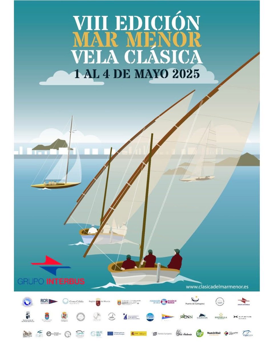 ⛵ Del 1 al 4 de mayo, la vela latina vuelve al Mar Menor con la VIII Clásica en Santiago de la Ribera. Patrimonio, tradición y cultura náutica surcando nuestras aguas. 🌊
#ClásicaDelMarMenor #VelaLatina #Galpemur #MarMenor #PatrimonioMarítimo