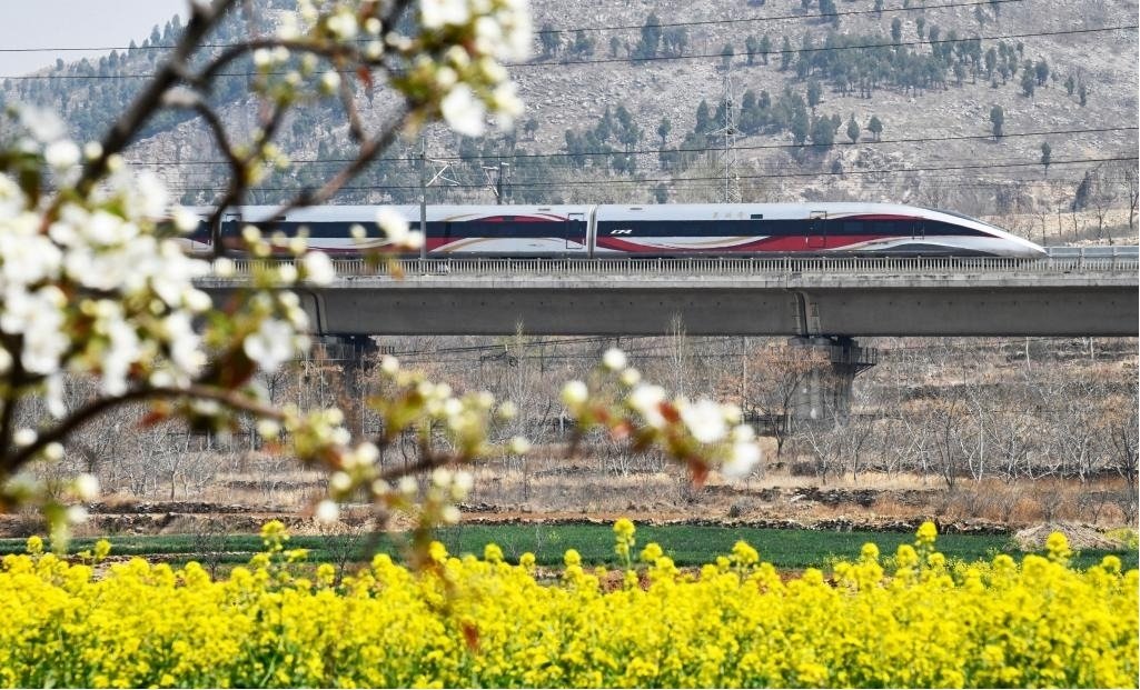 ailuqiao123's tweet image. The spring breeze gently caresses, and the rapeseed fields surge with golden waves. High - speed trains speed along, bridging the distance between far - off places and hometowns, carrying travelers on new journeys.
#SpringScenery #HighSpeedTrains #JourneyAhead #Shandong