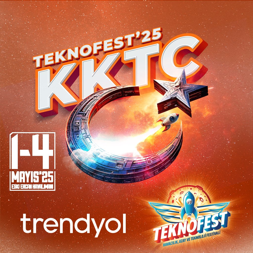TEKNOFEST 2025’te yapay zekâ ile robotik kodlama atölyeleri, sanal gerçeklik deneyimleri ve daha birçok etkinlikle ziyaretçilere teknoloji ve e-ticaretin geleceğini deneyimleme fırsatı sunacağız.

1-4 Mayıs tarihleri arasında KKTC Eski Ercan Havalimanı’nda düzenlenecek olan