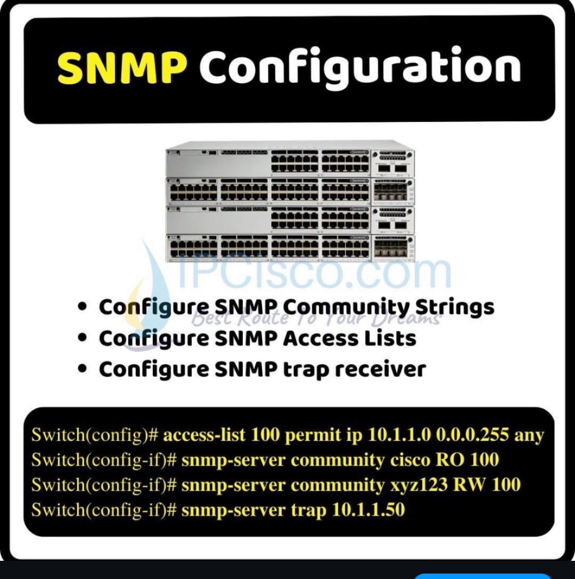 ip_cisco's tweet image. SNMP &amp;amp; EIGRP Configuration!!!🔥🔥
.
💥Learn for Less: Exclusive Offers!: ipcisco.com/iump-subscript…
.
Gold Coupon code: GoldenNetwork50
.
#ccna #sales #coupons