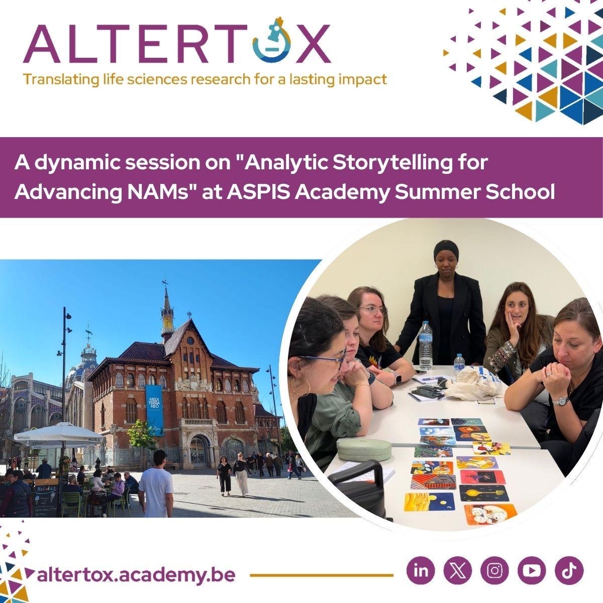 Last Friday, we were proud to have our Written Communications Officer, @Monicah Kirathi, lead a dynamic session on "Analytic Storytelling for Advancing NAMs" as part of this year’s ASPIS Academy Summer School. 

#AltertoxNews  #AnalyticStorytelling  #ASPISAcademy
