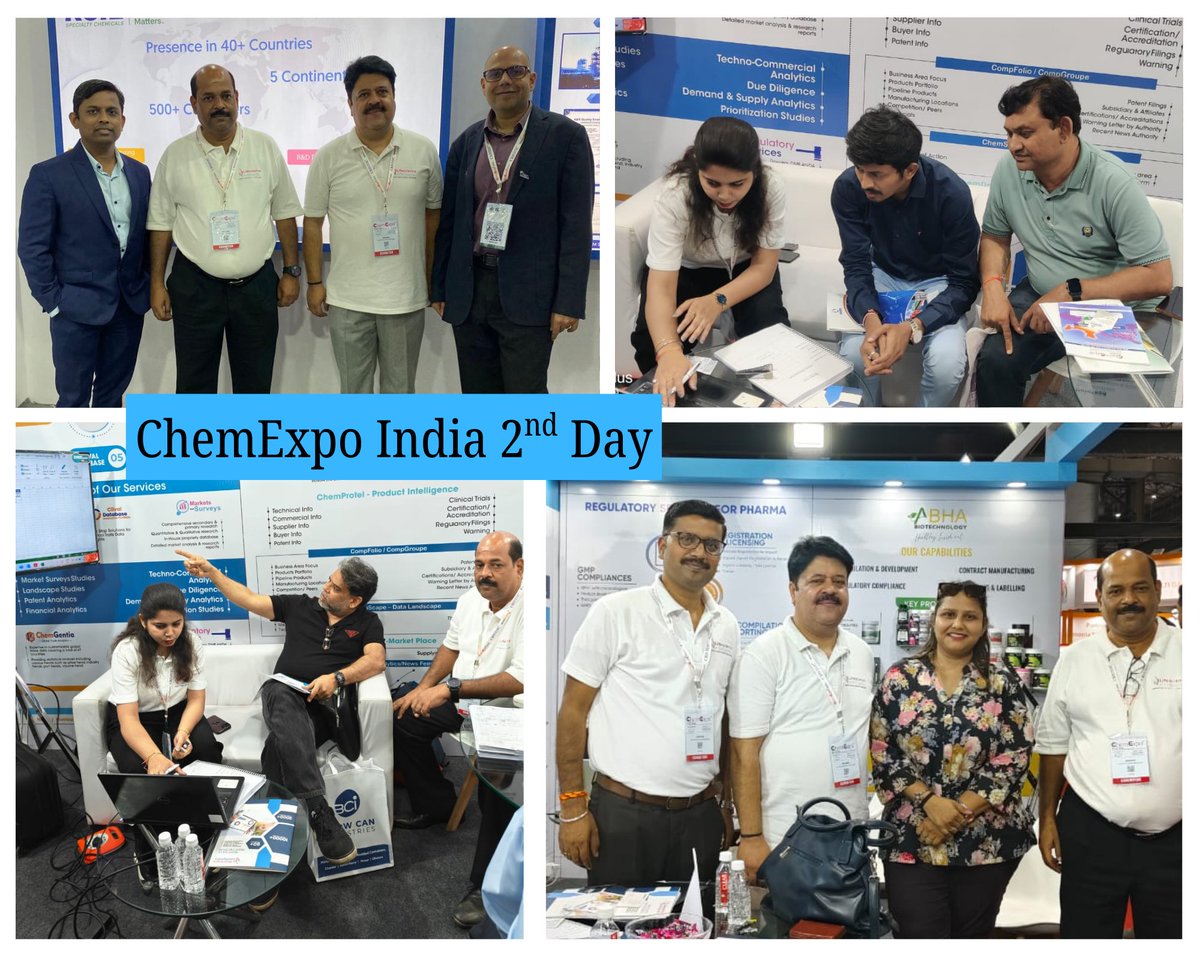Chemx_database's tweet photo. Two Impactful Days at ChemExpo India! Thank You for Making It a Success!

Team Lifescience Intellipedia Pvt. Ltd. wraps up an amazing two days at ChemExpo India with meaningful conversations, exciting collaborations, and powerful connections. https://t.co/ohpFhBlImJ