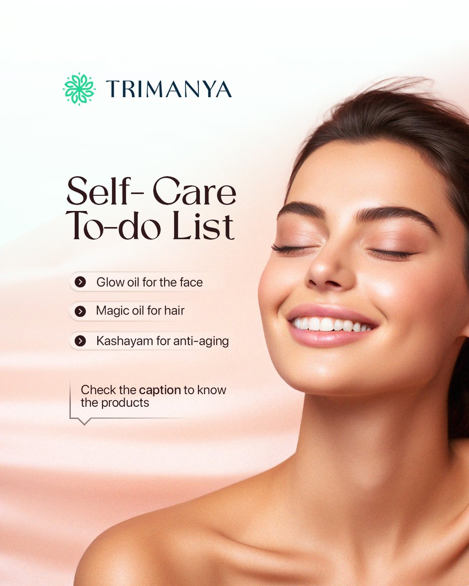 Trimanya_'s tweet photo. ✨ Discover Ayurveda’s best-kept secrets:

🌸 Kumkumadi Tailam for glowing skin
🌿 Bhringraj Oil for strong, healthy hair
🍵 Trimad Kashayam for natural anti-aging

Glow, nourish, and rejuvenate—naturally! 🌿
#Ayurveda #SelfCare #GlowNaturally #Trimanya https://t.co/JHpUZyRs7f