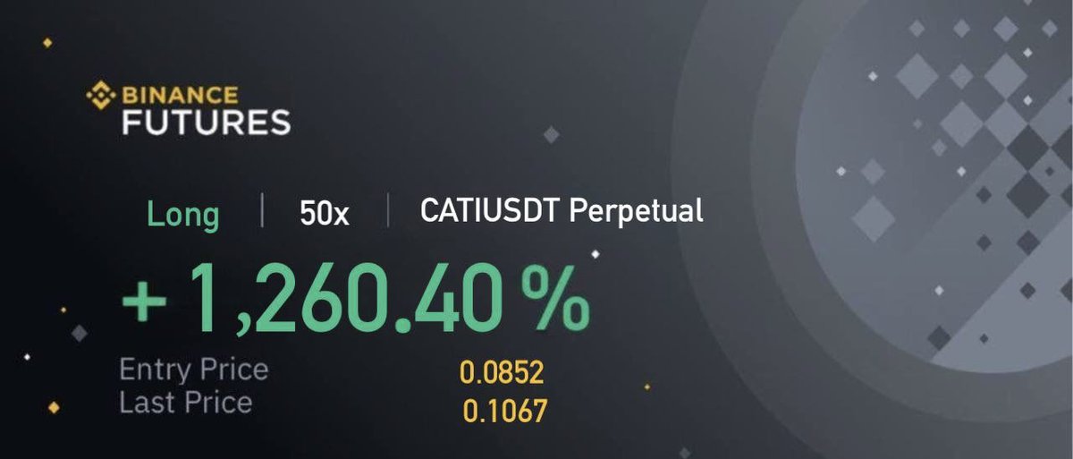 DubemTalented's tweet photo. #CATIUSDT

Entry: 0.085

Target 1: 0.092✅
Target 2: 0.097✅
Target 3: 0.102✅
Target 4: 0.105✅

#bitcoin  #crypto #btc #eth #altcoin #trading #signal #memecoin #forex #xau #investing #gold #blockchain $CATI #CATI https://t.co/KpCBHWLN3F