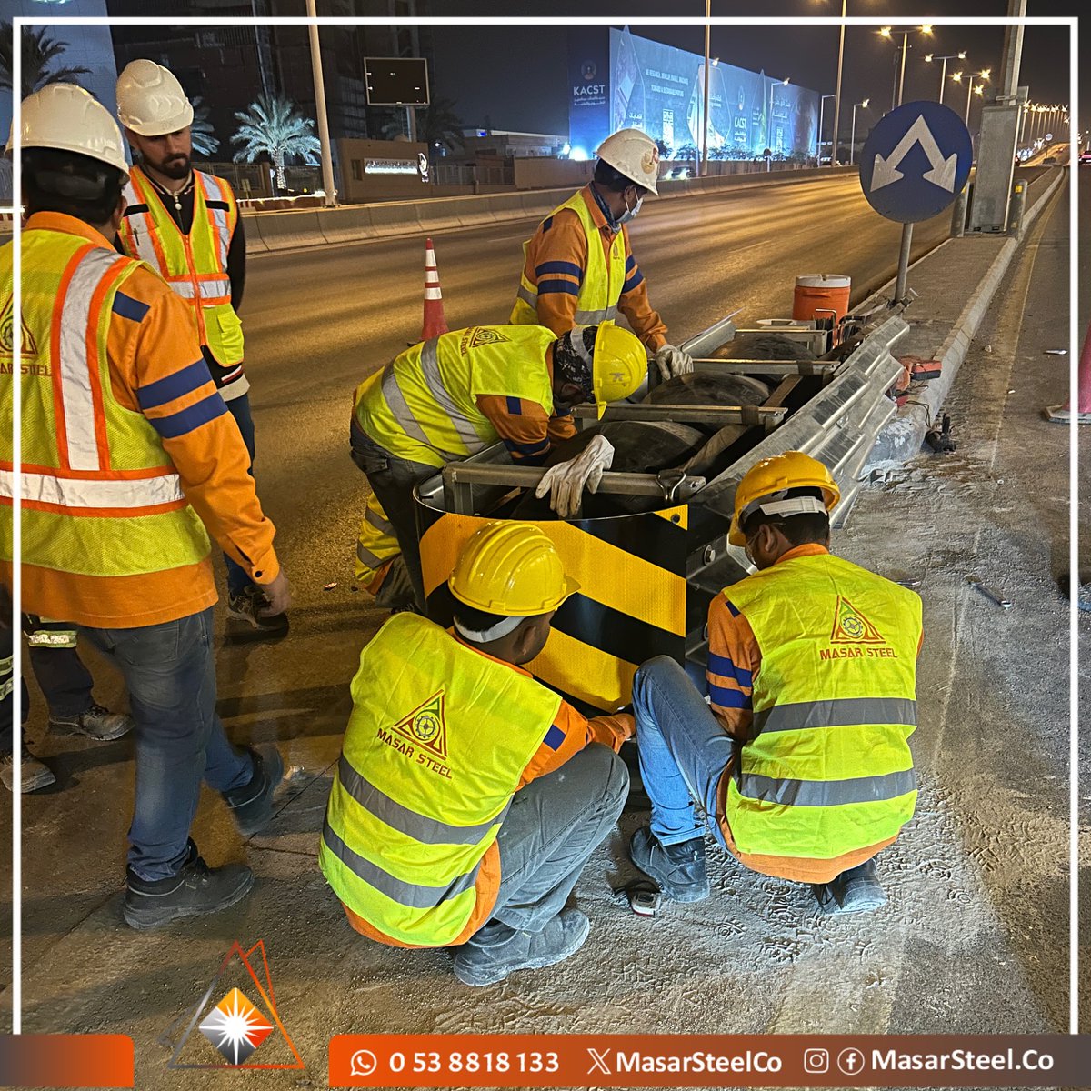 MasarSteelCo's tweet photo. Crash Cushion System – Saferoad
نُوفر أنظمة امتصاص الصدمات لحماية الأرواح والممتلكات على الطرق.
مصممة لتقليل حدة الاصطدام وتوجيه المركبات بأمان.
 معتمدة دوليًا
 سهلة التركيب والصيانة
 متوافقة مع أعلى معايير السلامة

#CrashCushion #Saferoad #سلامة_الطرق https://t.co/XXS0o96zrI