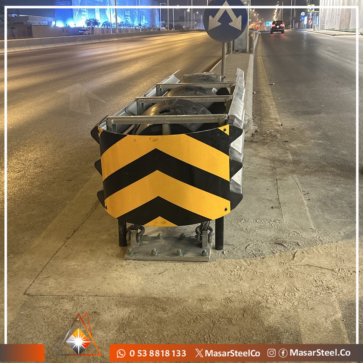 MasarSteelCo's tweet photo. Crash Cushion System – Saferoad
نُوفر أنظمة امتصاص الصدمات لحماية الأرواح والممتلكات على الطرق.
مصممة لتقليل حدة الاصطدام وتوجيه المركبات بأمان.
 معتمدة دوليًا
 سهلة التركيب والصيانة
 متوافقة مع أعلى معايير السلامة

#CrashCushion #Saferoad #سلامة_الطرق https://t.co/XXS0o96zrI
