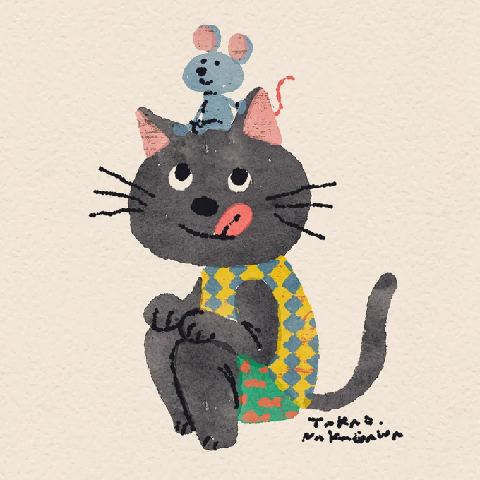 #ゴールデンウィークSNS展覧会2025 動物のキャラクターを描いてます。