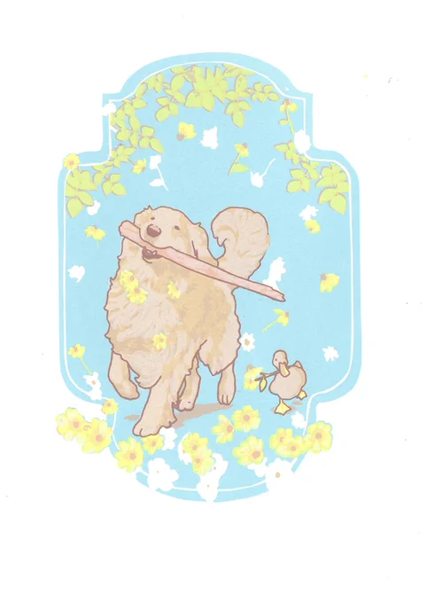 去年完売した版画作品(左)を水彩作品(右)にしました。こちらの水彩は大阪個展にて展示します。是非お立ち寄りください絵と同じく、お庭の藤も咲き始めました。『エースくんとヨバンさん』展 in大阪2025年5月9日(金)-17日(土)12:00-17:00 無休 入場無料会場/乙画廊 