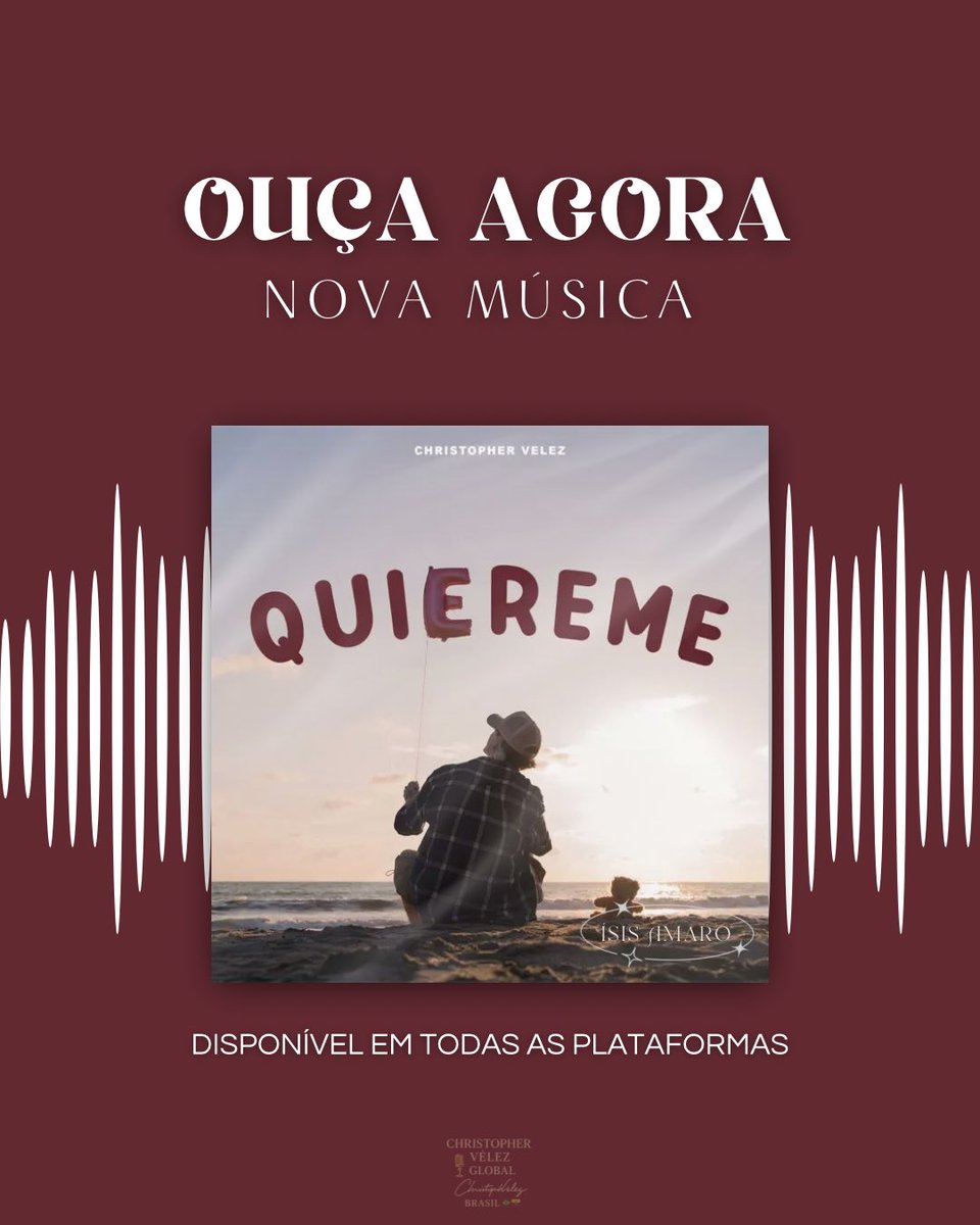 GlobalVelezBr's tweet photo. A espera acabou! ‘QUIEREME’, a primeira música solo de Christopher Vélez, já está disponível em todas as plataformas digitais! Corre pra ouvir e se apaixonar por essa nova fase! 

❤️🧸

#ChristopherVelez #QUIEREME #Lançamento @christophervele 

https://t.co/Wvazxakplh https://t.co/0wDVobis8O