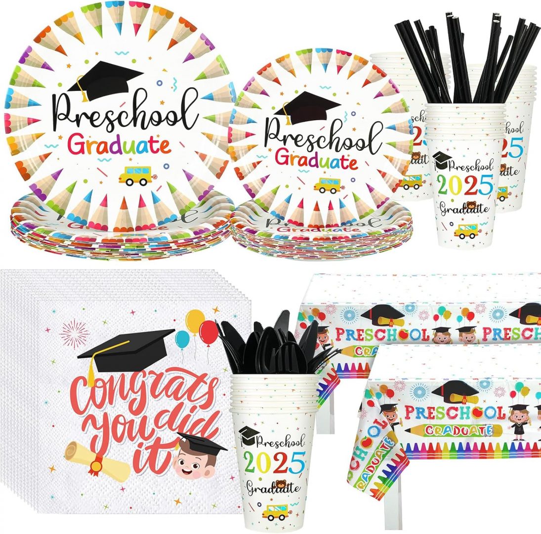 partysupplybox's tweet image. This Class of 2025 Pre Scool Graduation Tableware Decorations For 25 Guests will have  you little graduate smiling! partysupplyboxes.com
partysupplyboxes.com/p/party-suppli…
#preschoolgraduation #celebration #25guests #graduationday #plates #napkins #cups #straws #cutlery #2tablecovers