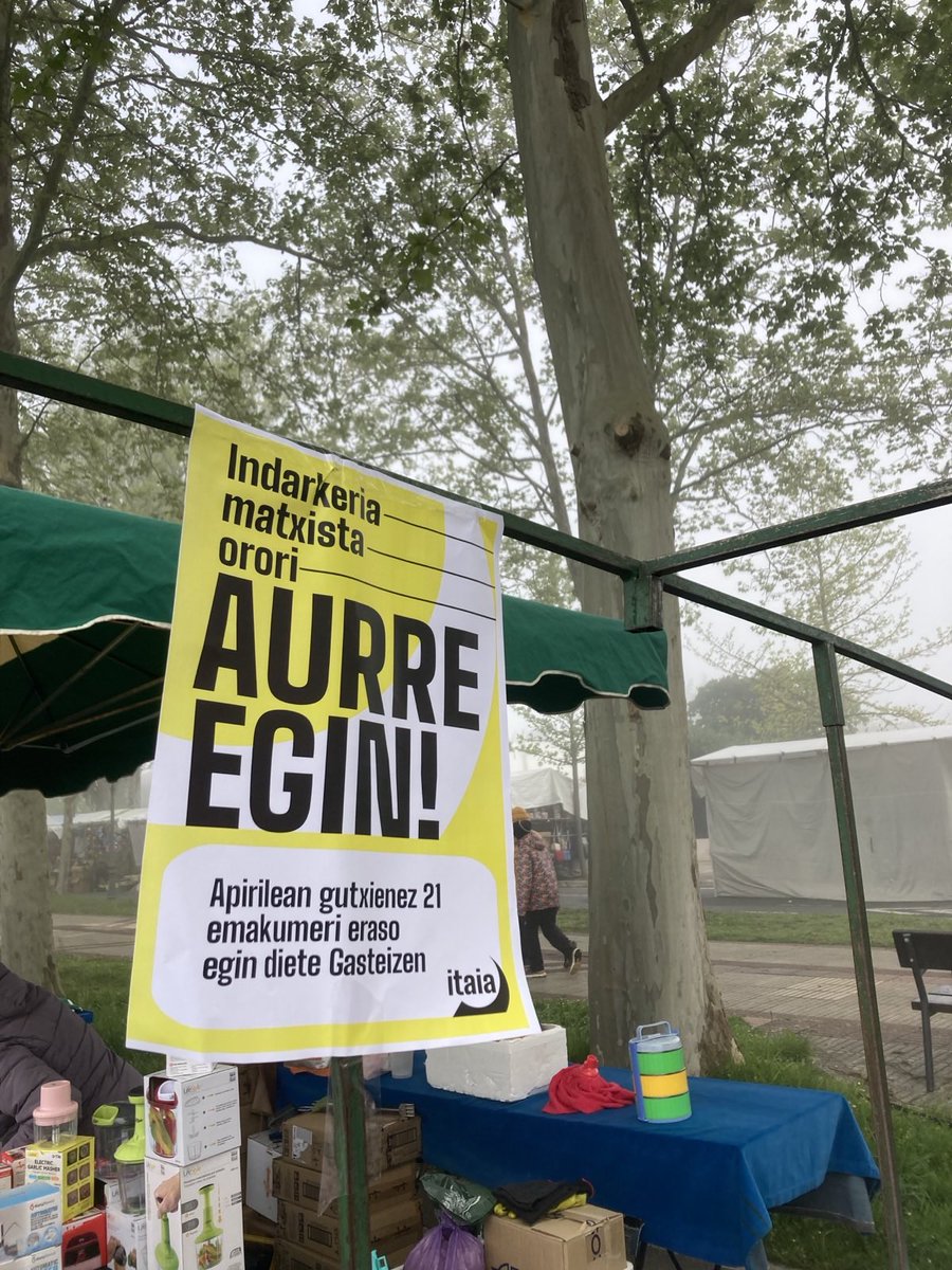 ❗️❗️

Urtea hasi zenetik 112 emakumek jasan dituzte eraso matxistak Gasteizen.

Gizarte osoaren inplikazioa beharrezkoa da erasoen aurrean erantzun irmoak emateko.

INDARKERIA MATXISTAREKIN AMAITZEKO ANTOLATU!

Irakurri albistea osorik👇
gedar.eus/aktualitatea/u…