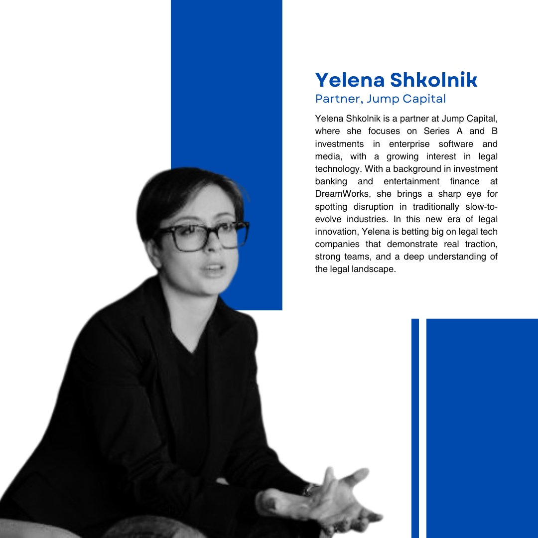 Technically Legal Podcast (@technicallylgl) on Twitter photo Tomorrow weāre joined by <a href="/yshkolnik/">Yelena Shkolnik</a>, partner at <a href="/jumpcapital/">Jump Capital</a>, as we explore a new era of legal innovationāand why VCs are finally paying attention.
Follow Technically Legal on Spotify, Apple Podcasts, or wherever you listen to stay in the loop.
#LegalTech #VentureCapital Tomorrow weāre joined by <a href="/yshkolnik/">Yelena Shkolnik</a>, partner at <a href="/jumpcapital/">Jump Capital</a>, as we explore a new era of legal innovationāand why VCs are finally paying attention.
Follow Technically Legal on Spotify, Apple Podcasts, or wherever you listen to stay in the loop.
#LegalTech #VentureCapital