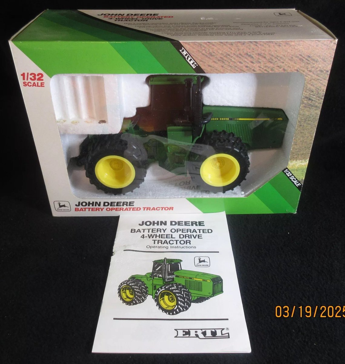 #SALE Vintage ERTL John Deere 8960 Battery Operated Tractor 1/32 scale ebay.com/itm/2971305170… #eBay via <a href="/eBay/">eBay</a> #tractors #farmland #hobbyfarm #toys #collector #Farmequipment #agriculture #JohnDeere #farmlife #farmers #farming #Agtwitter #USfarmer #Farm #farmtech #ranchlife