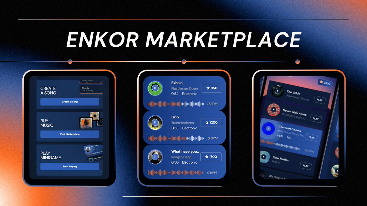 The ENKOR Marketplace is now LIVE!

Buy and collect remix packs from <a href="/imogenheap/">Imogen Heap</a> , <a href="/richiehawtin/">richiehawtin</a> , <a href="/deadmau5/">Goat lord</a> , and more — all directly in <a href="/telegram/">Telegram Messenger</a> 

Check it out: t.me/ENKORbot