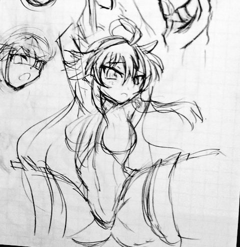 #今月描いた絵を晒そう
アナログ 