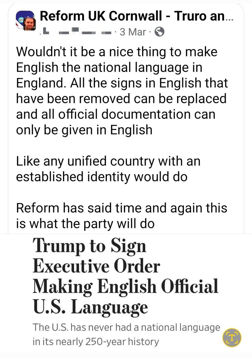 If you value Cornwall's language, culture and heritage think very carefully before you vote Reform.