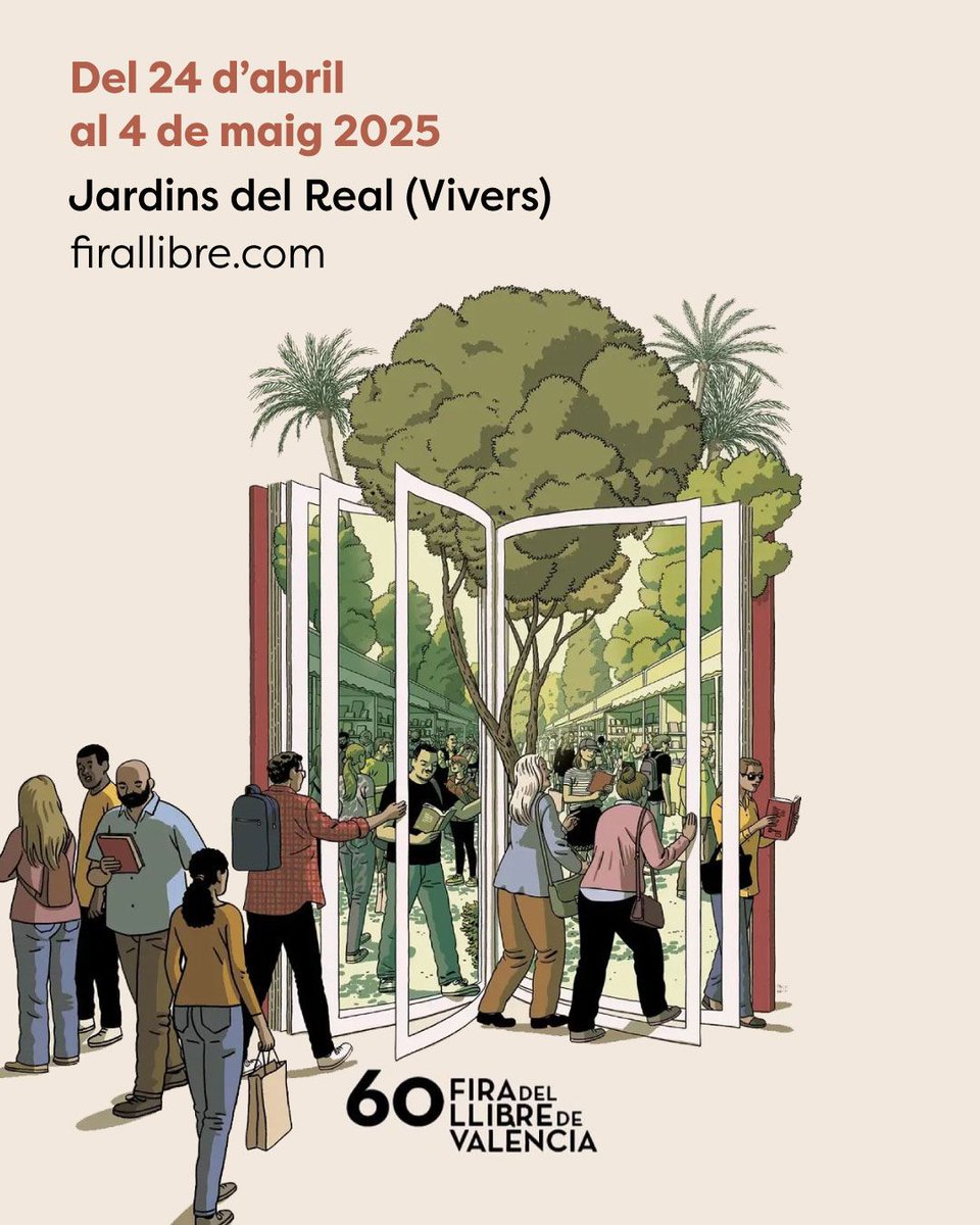 Generalitat (@generalitat) on Twitter photo ❤📚 60ª #FiraLlibreVLC
Un punt de trobada amb la literatura
🖊 Activitats per a majors i xiquets
✍ Xarrades amb autors
🗣 Conferències
🙌 I llibres, molts llibres
🗓 Fins a 4 de maig
📍 Jardins del Real de València
📙 <a href="/GVAcultura/">GVA Cultura</a> 📖 <a href="/firallibrevlc/">Fira del Llibre de València</a>
ℹ ❤📚 60ª #FiraLlibreVLC
Un punt de trobada amb la literatura
🖊 Activitats per a majors i xiquets
✍ Xarrades amb autors
🗣 Conferències
🙌 I llibres, molts llibres
🗓 Fins a 4 de maig
📍 Jardins del Real de València
📙 <a href="/GVAcultura/">GVA Cultura</a> 📖 <a href="/firallibrevlc/">Fira del Llibre de València</a>
ℹ