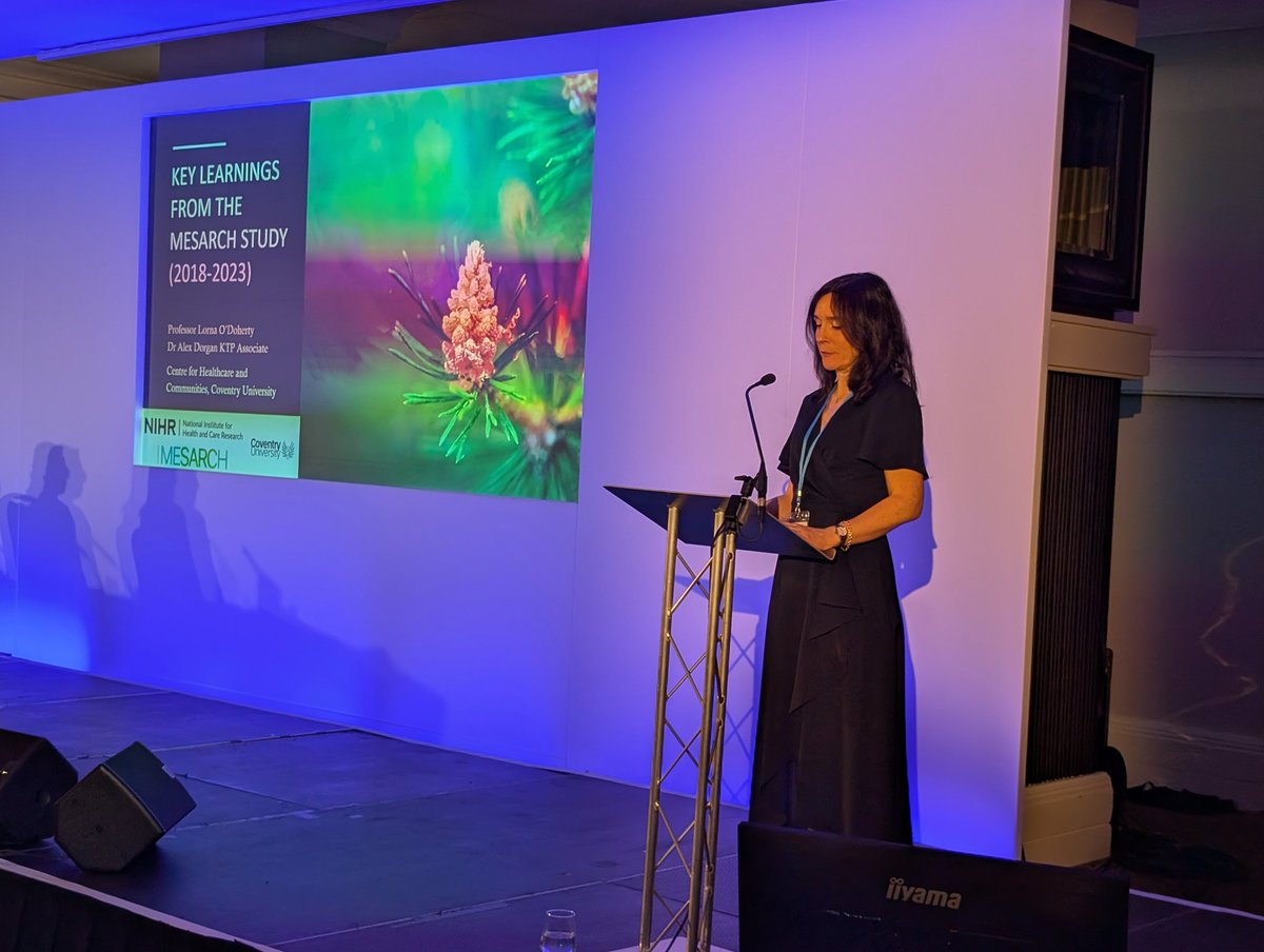Professor Lorna O'Doherty delivers our penultimate plenary presentation (say that ten times fast!) on the MESARCH study and her findings #stmarysconf25