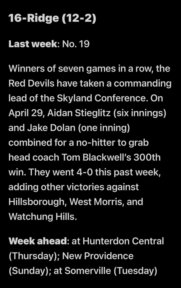 Up 3 spots this week to #16  in nj.coms top 20