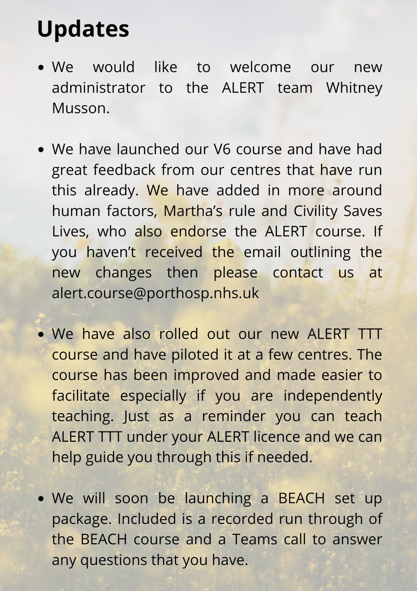 ALERT Course tweet media