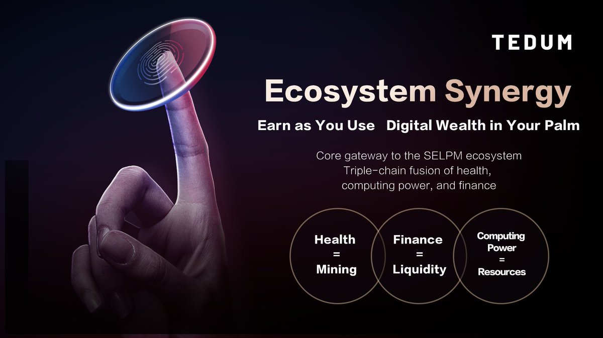 TEDUM_8RAGON's tweet photo. 🔗 #SELPM System is building the future

📊 Data tokenization engine, #DEFI + #RWA asset management

🌍 Operating the #DEPIN ecosystem with full blockchain services https://t.co/9PHLeRGHUZ