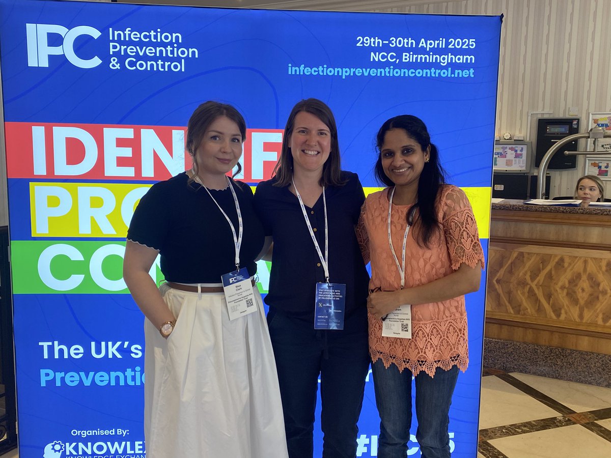 Awsome two days with my lovely <a href="/GlosIPC/">Gloucestershire Hospitals IPC Team</a> colleagues at #IPC25 

My take homes:

The valuable reminder about HCAI data, behind the number is a Patient 🫶

Disinfection at the critical points 

Know more about dry surface biofilms- check your keyboards

#InfectionPrevention #IPCN