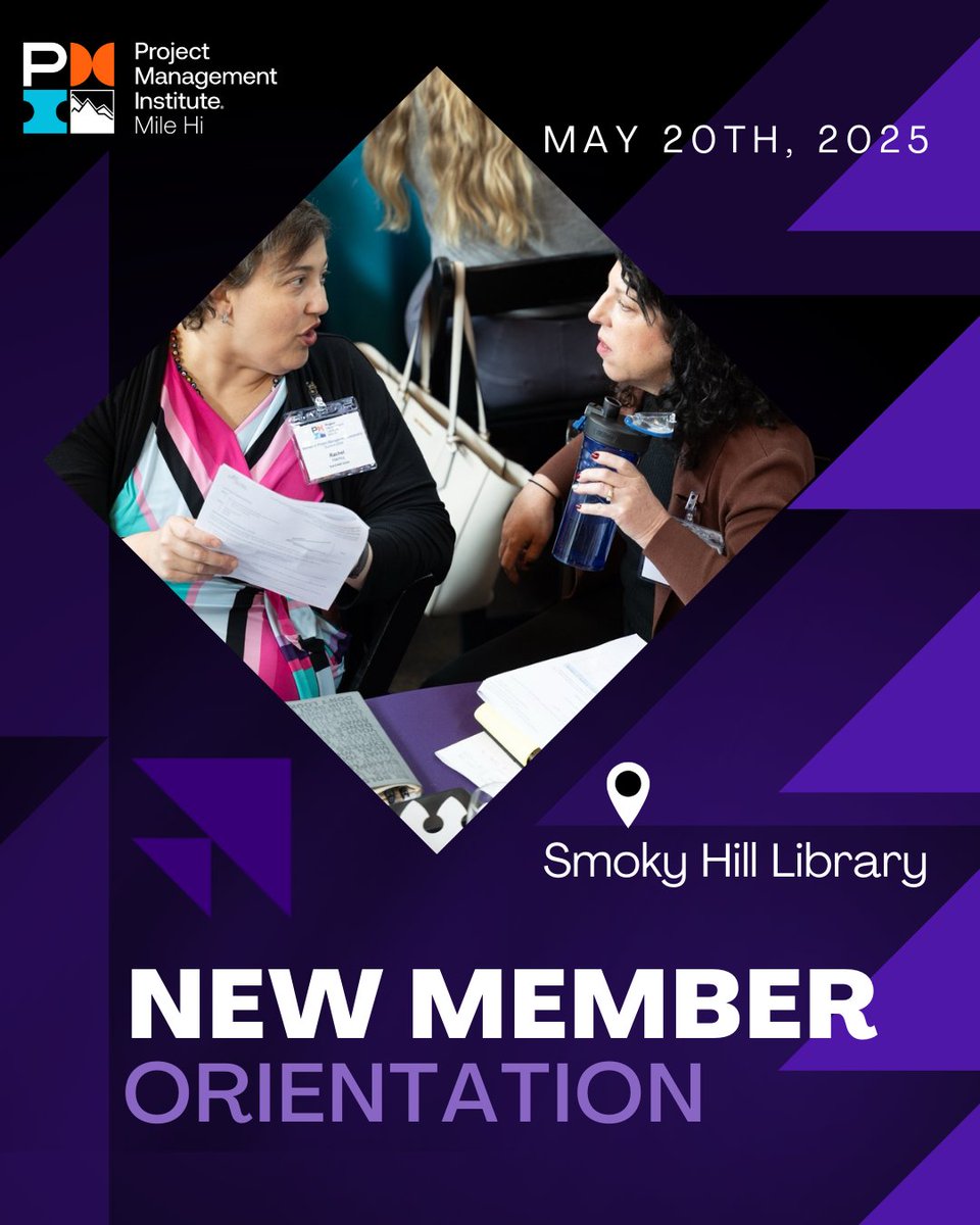 👋 New to PMI Mile Hi? Join us for New Member Orientation on May 20 @ 6 PM at Smoky Hill Library!

Learn about your member benefits, connect with fellow PM pros, and get the most out of your chapter experience. Let’s get you 🔌 plugged in!