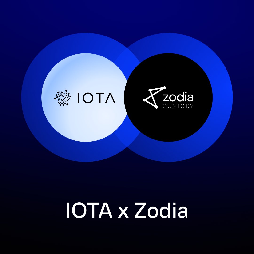 🚨 Big news: IOTA has partnered with <a href="/ZodiaCustody/">Zodia</a> to bring secure, institutional-grade custody to the IOTA ecosystem.
This means compliant, regulated access for funds &amp; institutions - right as we approach the Rebased mainnet.

blog.iota.org/iota-partnersh…

Here’s what it unlocks 👇🧵