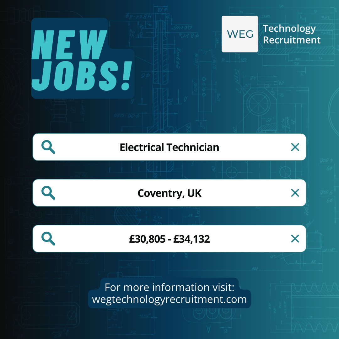 WEG_Tech's tweet image. Looking for your next role?

Our client is looking for an experienced Electrical Technician to support fast, effective maintenance across a busy estate.

📩 Interested? Contact holly.abbott@wegtechrec.com

#EngineeringJobs #ElectricalTechnician #TechnicalRecruitment