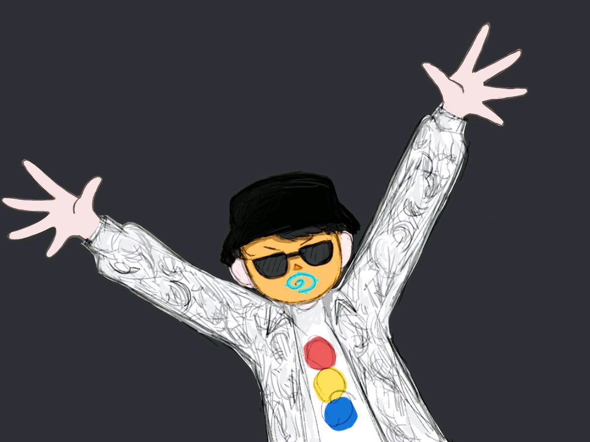 こんな感じで上の方手振ってくれた時ペンライトオレンジにしてめっちゃ振った！！！！！！😭
 #ちーの絵さんぽ