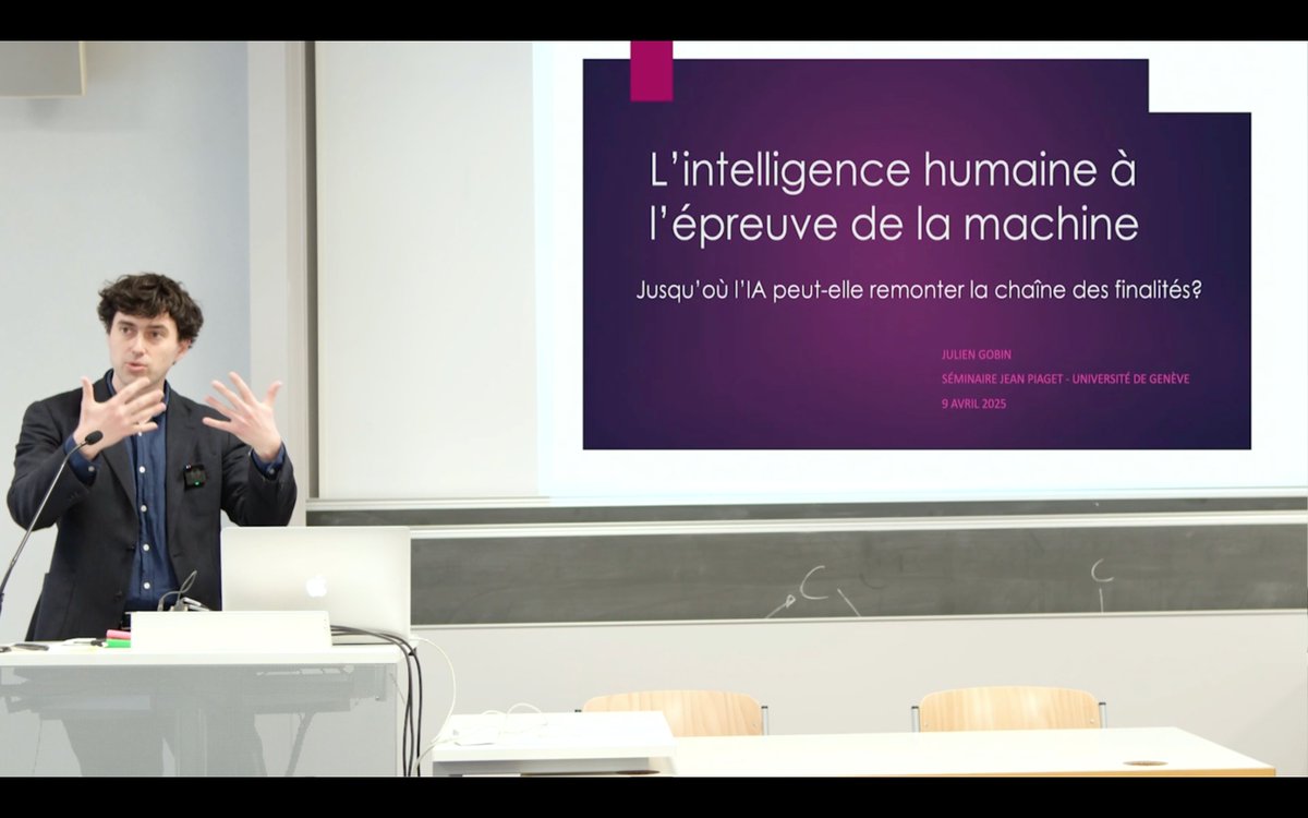 "L'intelligence humaine à l'épreuve de la machine."
Retrouvez-ici ma conférence à l'Université de Genève!
youtube.com/watch?v=r4yMdz…