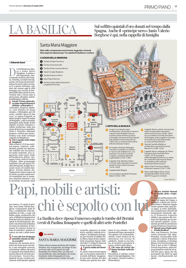La copertura infografica del <a href="/Corriere/">Corriere della Sera</a> sulla morte e funerale di Papa Francesco parte 2 #PopeFrancis #papafrancesco #infographic