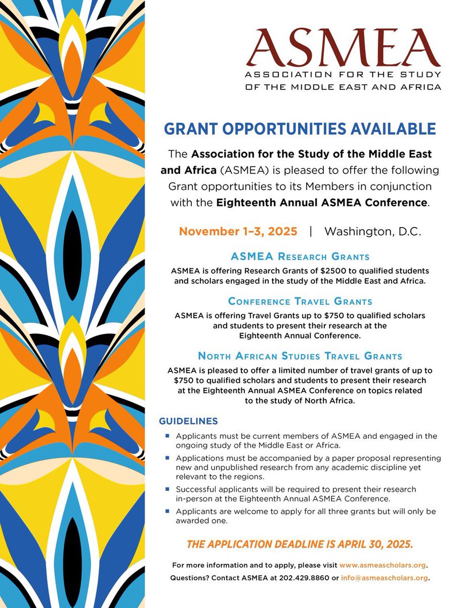 ASMEASCHOLARS's tweet image. LAST DAY TO APPLY —&amp;gt; asmea.memberclicks.net/upcoming-confe…
