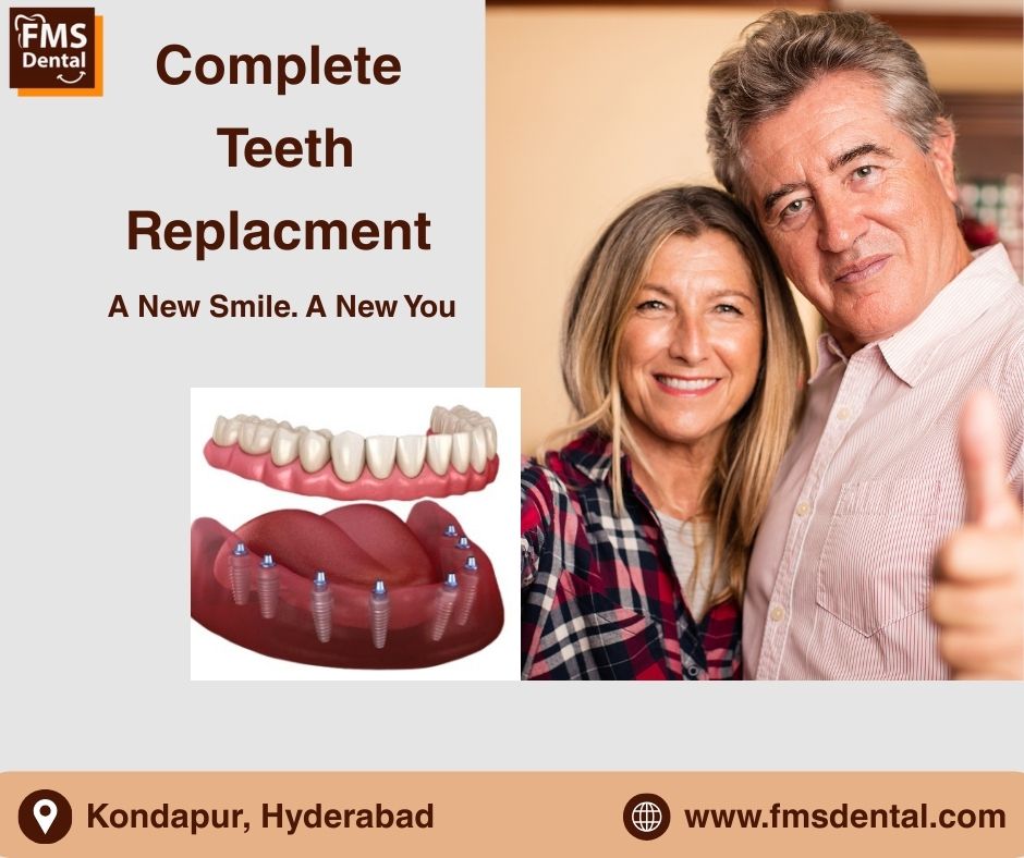 fmsdentall's tweet photo. Complete Teeth Replacement in Kondapur by Reliable Professionals

Complete Teeth Replacement is a transformative dental treatment that restores all missing or damaged teeth in the upper jaw, lower jaw, or both. 

#completeteethreplacement
#bestdentalimplantdentistinkondapur https://t.co/nZGabdh9Re