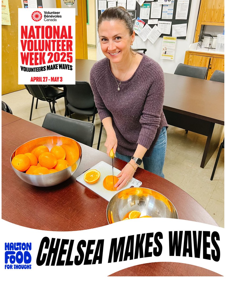 HaltonFFT's tweet photo. Meet Chelsea — lead volunteer at @GLVPS’s Student Nutrition Program and a dedicated Halton Food for Thought Board Member. Her passion for giving back is truly inspiring! Read more about Chelsea’s story: https://t.co/cbZj9ENDH6 https://t.co/SJoyDasjqs