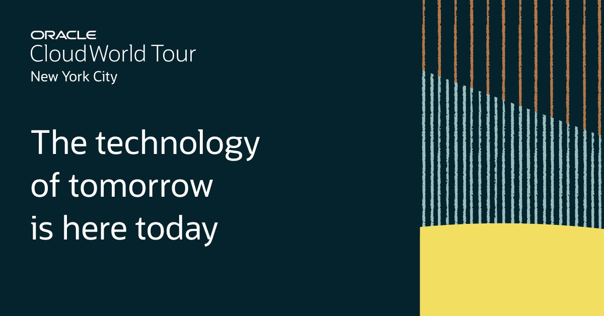 ManoramaPidapa's tweet photo. Learn from the experts who build and use @Oracle's latest #AI services. Explore all the #CloudWorld Tour New York City sessions and request to attend on May 6: https://t.co/I1Zj9P9hwM https://t.co/quS93BkFFx