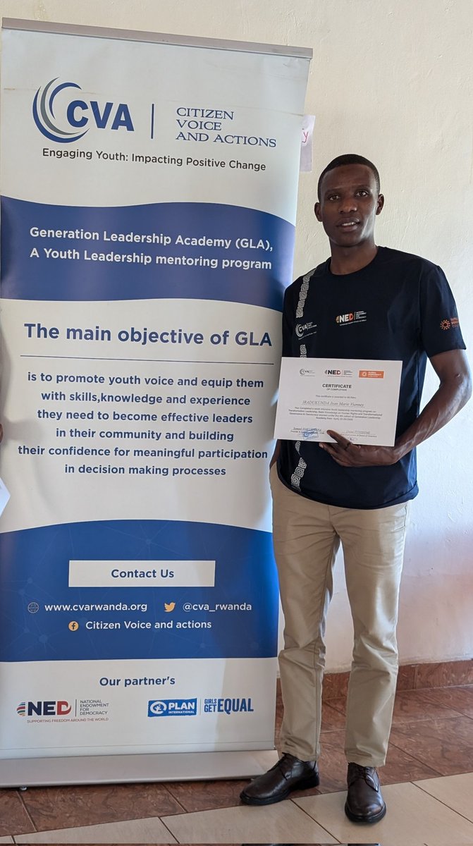 michejmv's tweet photo. opportunity to attend the Generation Leadership Academy where we acquired essential skills in communication self-discovery, and resilience supporting our personal and professional growth
@RwandaYouthArts 
@NEDemocracy 
@CVARwanda2016 
@DenysRukundo 
@GatsiboDistrict https://t.co/V4foL7qOg1