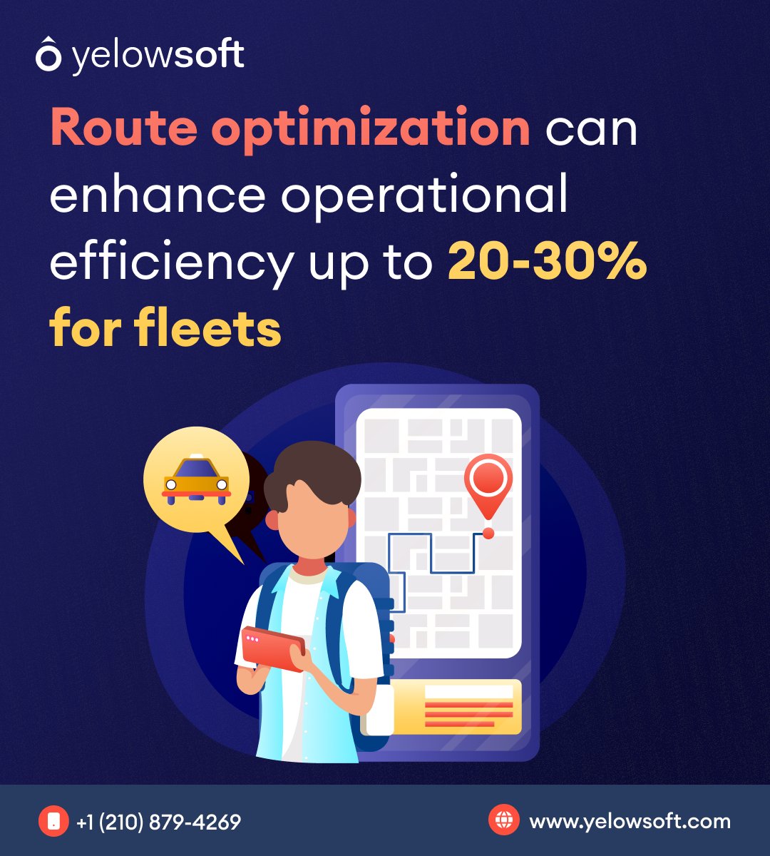yelowsoft's tweet image. With route optimization, streamline your operations, reduce fuel costs, and get drivers where they need to be faster.

#FleetManagement #FleetManagementSoftware #FleetSolutions #FleetOperations
#FleetTracking #FleetTechnology #FleetTech #LogisticsTech #Telematics
#FleetAutomation