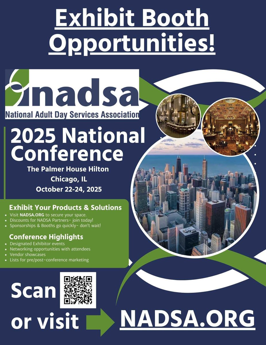 Come EXHIBIT at the 2025 National Conference in Chicago from October 22-24! Tap the growing ADS market! Don't miss the opportunity! Exhibitor registration info: nadsa.org/education-even…