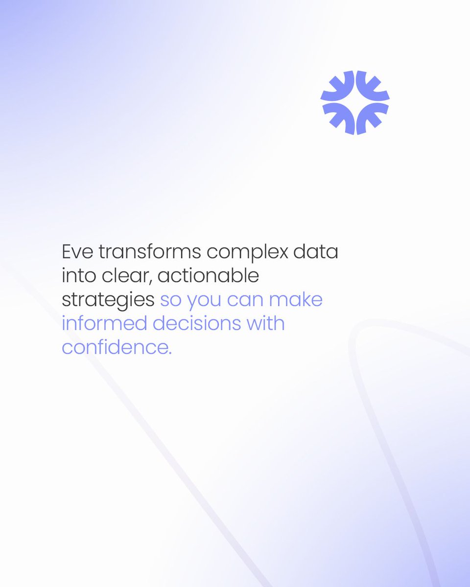 Skyconnect_'s tweet photo. ✨ How Eve Works: Simplifying Business Challenges with AI
Eve Intelligence is changing the game for businesses by providing tools to tackle challenges and unlock growth.
Here’s how Eve helps businesses:
📊 Actionable Insights: Turn data into clear, impactful strategies. https://t.co/qi6ayVo0qP