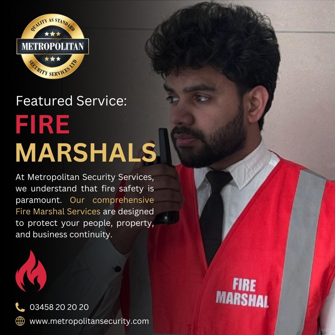 MetropolitanSS2's tweet image. 🔥 Safeguarding Lives &amp;amp; Assets with Expert Fire Marshal Services 🔥

At Metropolitan Security Services, we understand that fire safety is paramount. Our comprehensive Fire Marshal Services are designed to protect your people, property, and business continuity.

#FireMarshals