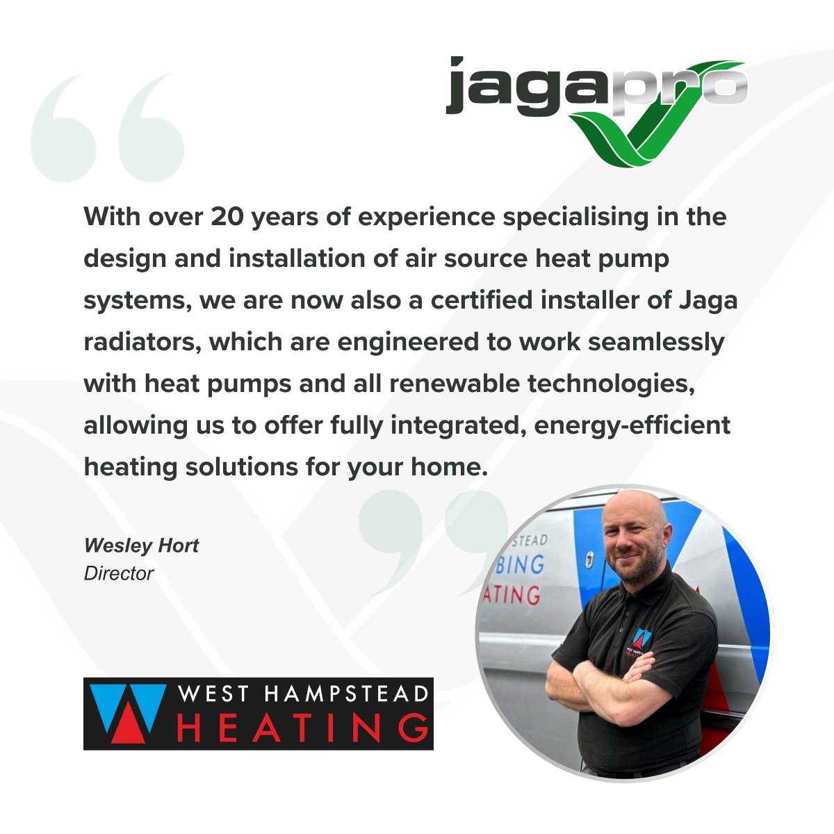 JagaUK's tweet photo. Our JagaPro network is continuing to expand with the addition of West Hampstead Heating as a newly qualified installer!🛠
#jagaproinstaller #heatpumpradiators #climatedesigners https://t.co/3EJlTckeyO