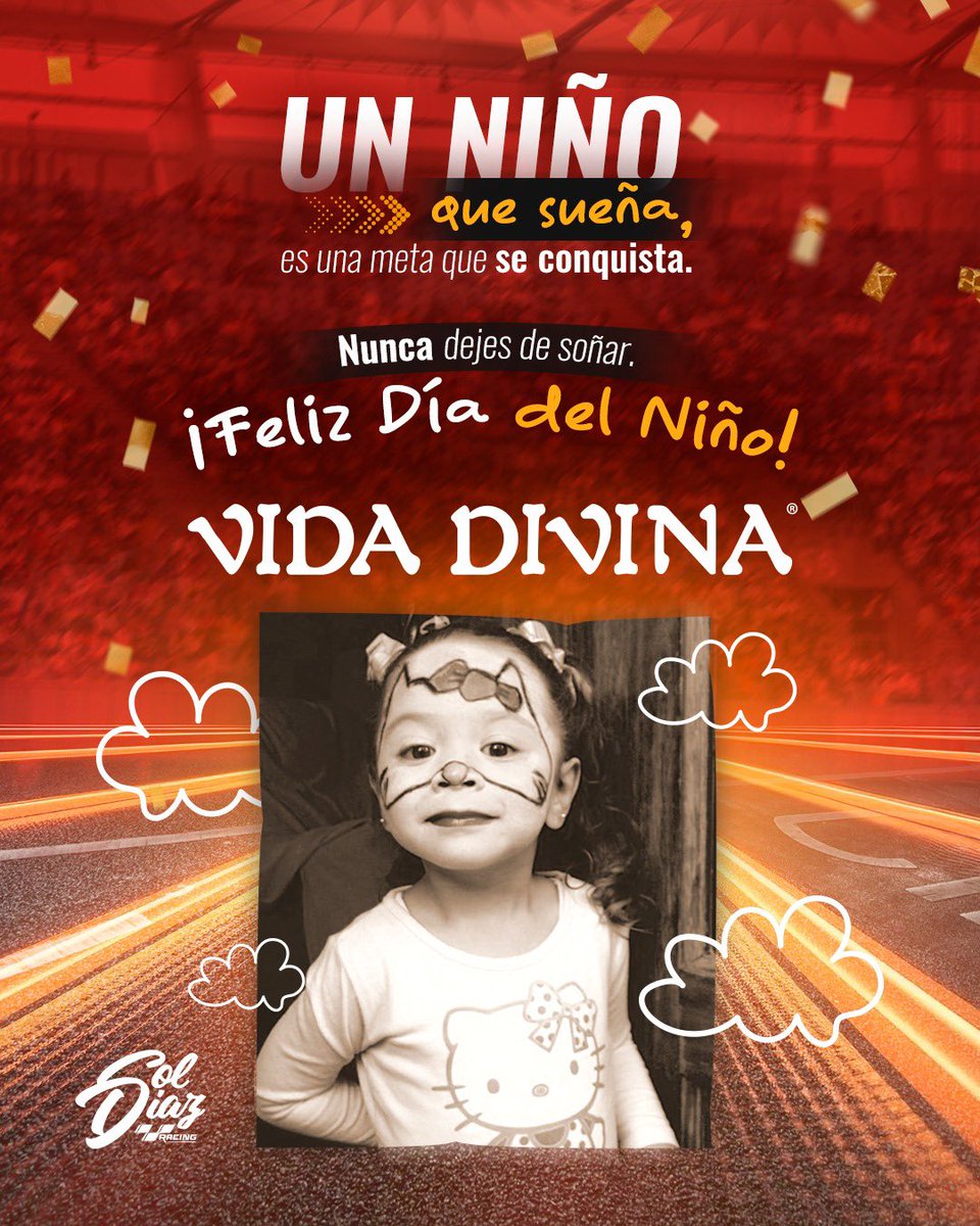 Lo sueño como niña ✨, lo trabajo siendo niña ⚙️ y lo cumplo siendo niña 🏁.

Los niños tenemos la grandeza y las posibilidades de lograr cosas inimaginables 🚀.
Persigue tus sueños ✨, corre hacia tus metas 🏃‍♀️ y nunca te rindas ❤️.

¡Feliz Día del Niño! 🎉🛻💨