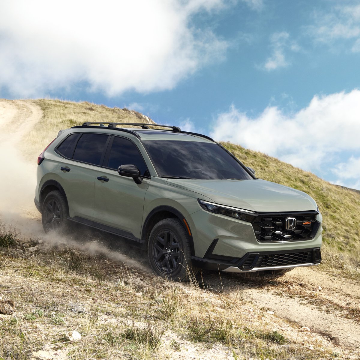 Honda's tweet image. The 2026 CR-V TrailSport Hybrid is a fusion of rugged design and capable features, powered by our advanced two-motor hybrid-electric system. Available later this spring.
Stay informed:
honda.us/3EG78iu