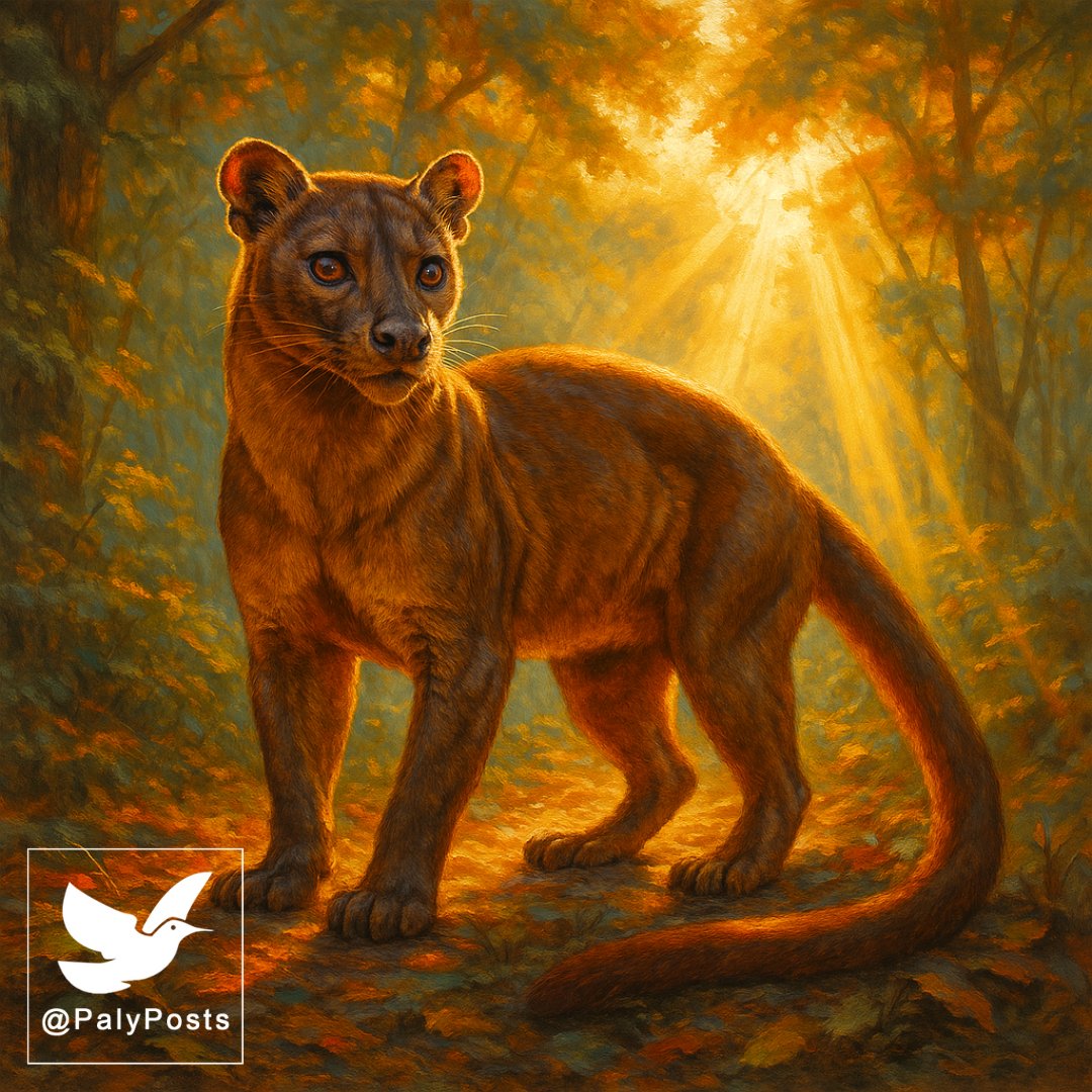 PalyPosts's tweet photo. Meet the Fossa: Madagascar’s Top Predator

The fossa is a cat-like carnivore endemic to Madagascar, with a long, muscular body and tail that help it balance while hunting agile prey like lemurs in the trees.

Follow me for more beautiful birds, animals, wildlife & nature: https://t.co/SRcUBnAHe8