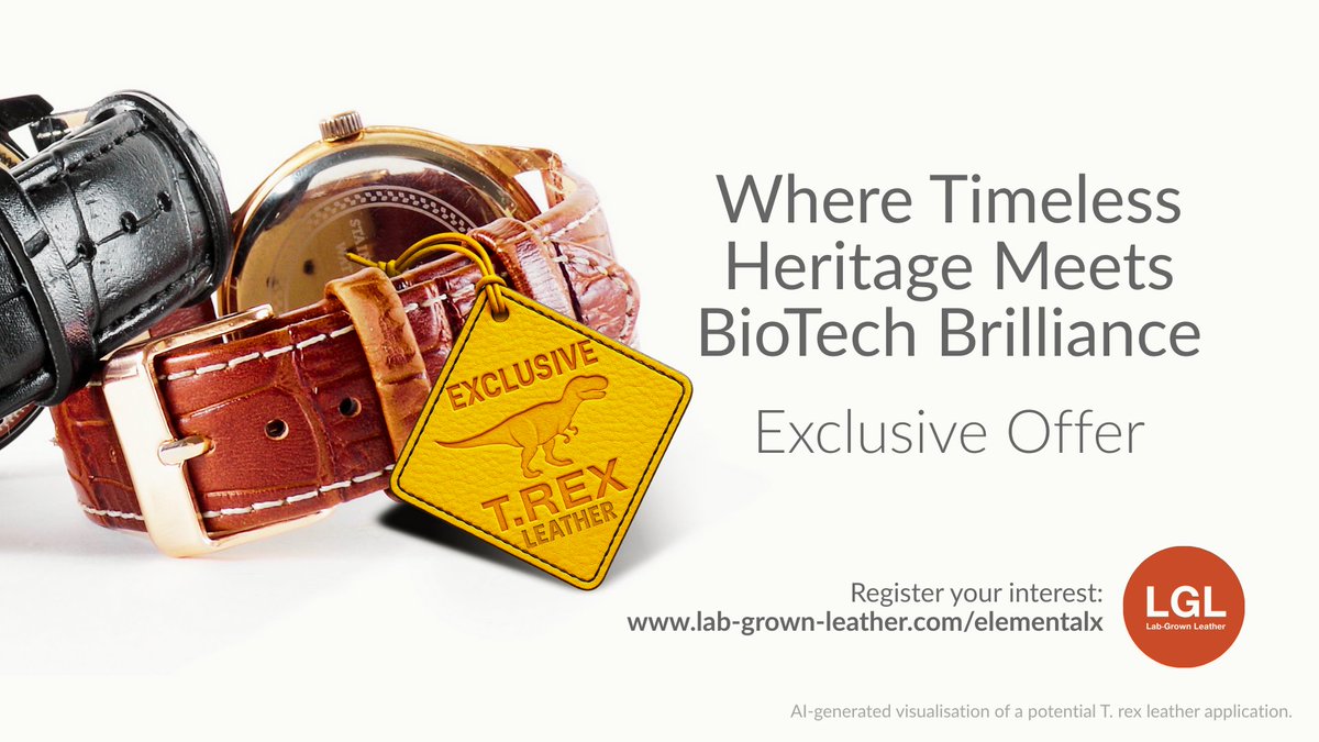 Lab-Grown Leather (@labgrownleather) on Twitter photo ๐ฆ Join a strictly limited circle of collectors & connoisseurs invited to register interest in the worldโs first lab-grown ๐ง. ๐ฟ๐ฒ๐
๐น๐ฒ๐ฎ๐๐ต๐ฒ๐ฟ โ a material unlike anything else on Earth.
lab-grown-leather.com/elementalx/
#TRex #TRexLeather #LabGrownLeather #VML #TheOrganoidCompany ๐ฆ Join a strictly limited circle of collectors & connoisseurs invited to register interest in the worldโs first lab-grown ๐ง. ๐ฟ๐ฒ๐
๐น๐ฒ๐ฎ๐๐ต๐ฒ๐ฟ โ a material unlike anything else on Earth.
lab-grown-leather.com/elementalx/
#TRex #TRexLeather #LabGrownLeather #VML #TheOrganoidCompany